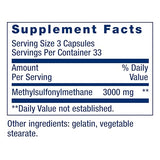 Life Extension MSM, 100 Capsules, 1000mg per Capsule for Joint Support