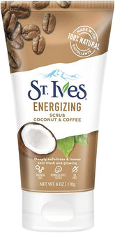 St. Ives Coconut & Coffee Energizing Face Scrub - Deep Cleanse & Brighten