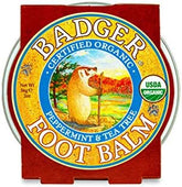 Badger Foot Balm - Peppermint & Tea Tree - Soothing Relief for Tired Feet