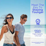 NAD+ Resveratrol Supplement with Nicotinamide Riboside 1000 Mg - 120 Capsules