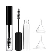 Joyzzz Refillable Mascara Tube Set - 2 Pack 10ml Leak-Proof Eyelash Serum Bottles with Brush Wands for DIY Cosmetics