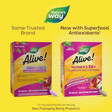 Nature's Way Alive Women's 50+ Complete Multivitamin, Supports Healthy Heart, Brain, Bones*, Superfood Antioxidants**, B-Vitamins, Gluten-Free, 50 Tablets (Packaging May Vary)