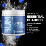 RAW Essential CHARGED Pre-Workout Powder - Rathberry Blue (25 Servings)