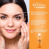 LIVAURA Retinol + Vitamin C Face Toner 200ml - Brightening & Anti-Aging for All Skin Types