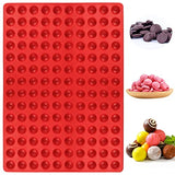 Palksky Semi Sphere Small Round Silicone Mold for Ganache, Jelly, Caramels, Cookies & Pet Treats Baking - 140 Cavity