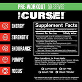 JNX Sports The Curse Pre-Workout: Green Apple Blast - 250g