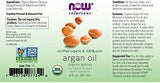 NOW Organic Argan Oil - 60ml (Pure & Natural)