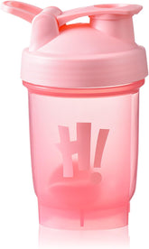 350ml Protein Shaker Cup with Mixing Ball – Leakproof Flip-Lid Sports Bottle for Shakes & Smoothies (Pink)