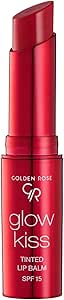 Golden Rose Glow Kiss Tinted Lip Balm SPF15 (Strawberry) - Hydrating Color with Sun Protection