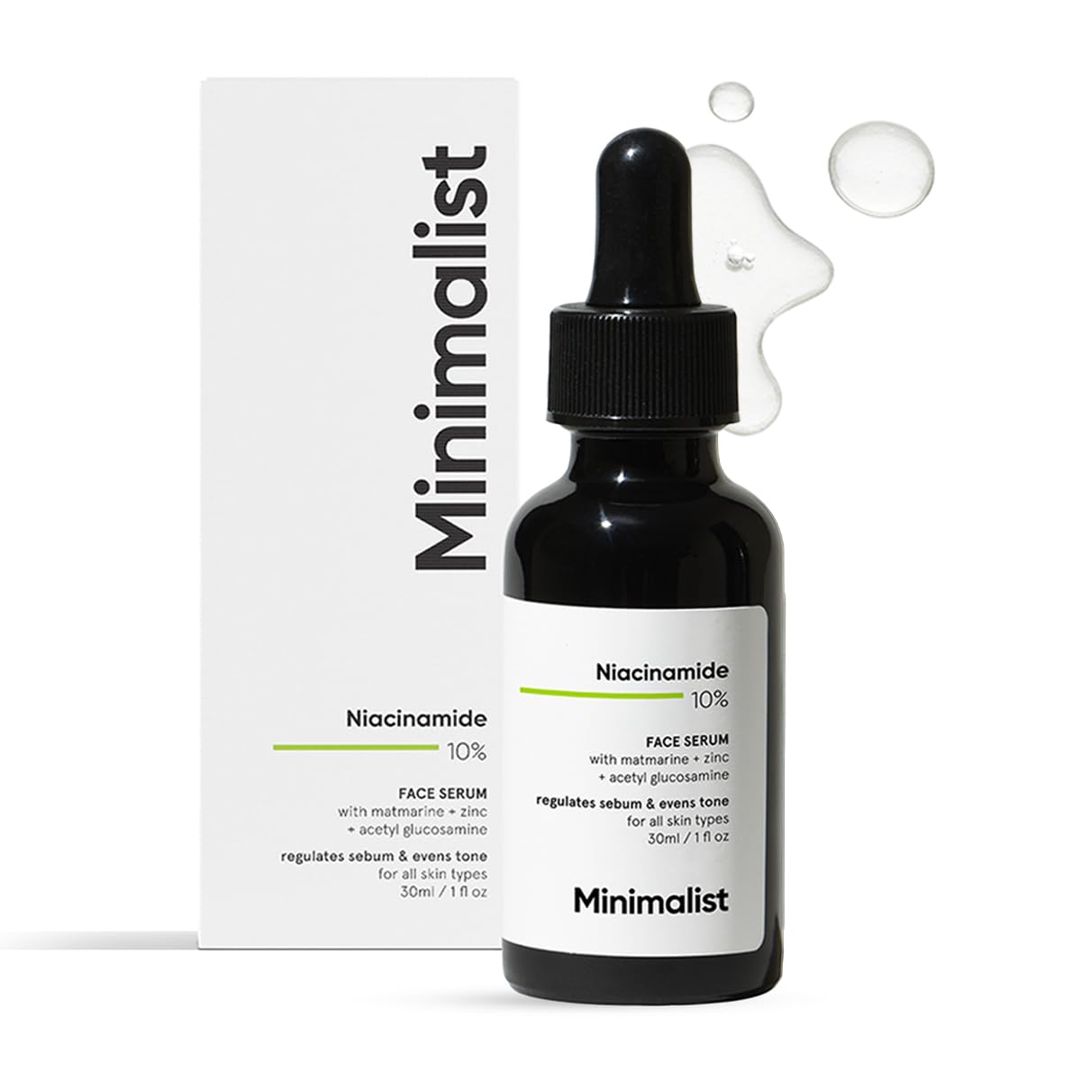 Minimalist Niacinamide 10% Face Serum with Zinc - Blemishes, Acne & Oil Balancing (30ml)