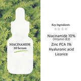 Cos De BAHA Niacinamide 10% + Zinc PCA 1% Face Serum - Pore & Acne Treatment 1 Fl Oz