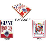 Yuanhe Jumbo Giant Playing Cards – 8X11 Inch Oversized Deck for Kids, Adults & Casino Party Decorations