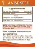 Secrets of the Tribe Anise Seeds for Digestion, 120 Capsules, 1000 mg