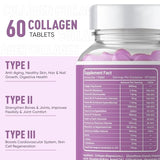 Herbal Max Collagen 800mg Tablets for Skin, Hair, Joints & Nails, 60 Count