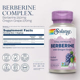 Solaray Berberine Root Extract - 60 Vegan Capsules