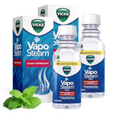 Vicks VapoSteam Medicated Liquid with Camphor, Cough Suppressant (2x 8oz)