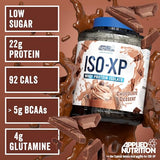 Applied Nutrition ISO XP Whey Isolate - Pure Whey Protein Isolate Powder with Glutamine and BCAAs - 1.8kg (72 Servings) Chocolate Dessert