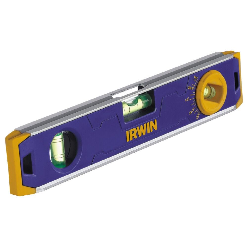 Irwin Tools 9-Inch Magnetic Torpedo Level - Blue, Accurate Leveling for Construction and DIY