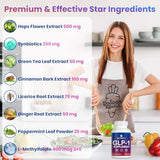 GLP-1 Supplement Support, GLP Activate Natural Formula, GLP-1 Supplement for Metabolic, Energy, GLP-1 Support, Take Before Meal (60 Capsules)