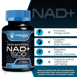 Liposomal NAD+ 1500mg Supplement with Resveratrol - Cellular Health & Anti-Aging (USA Made)