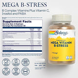 Solaray Timed-Release Mega B-Stress - 120 Vegetarian Capsules