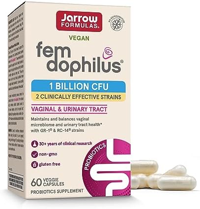 Jarrow Formulas Vegan Fem Dophilus Probiotic, 1 Billion CFU, 60 Capsules