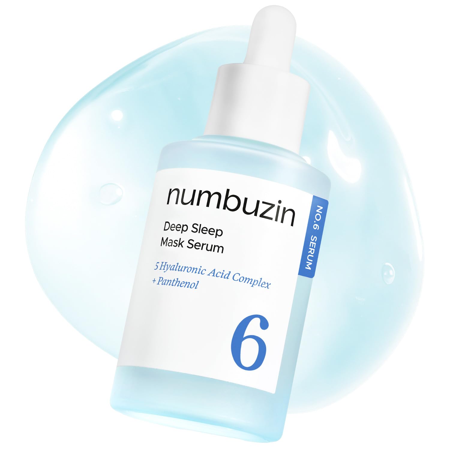 numbuzin No.6 Deep Sleep Mask Serum – Overnight Hydration with Iceland Glacier Water & Hyaluronic Acid | Niacinamide Sleep Mask for Dry Skin | 50ml