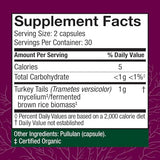 Fungi Perfecti Turkey Tail Mushroom Capsules - Immune Support