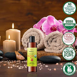 Organic Grapeseed Oil - 100% Pure Cold Pressed Natural Grape Seed Oil For Skin Face Body Hair Massage Anti-aging - Normal and Oily Skin (100ml)