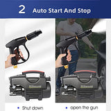 VINNYSEN Electric Pressure Washer - 2000W, 20ft Hose, for Cars, Patios, Fences