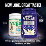 Vega Original Plant-Based Protein Powder - Creamy Vanilla, 32.5 oz for Smoothies & Shakes