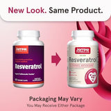 Jarrow Formulas Resveratrol 100mg - Potent Antioxidant, 60 Veg Caps