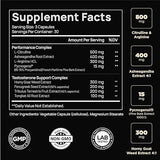 21,800mg Testosterone Booster for Men 8X Strength w. Ashwagandha, Tongkat Ali, Pycnogenol, Tribulus - Total T Testosterone Supplement for Men Male Enhancing Libido Test Booster + Muscle Builder Pills