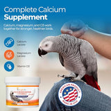 UnRuffledRx Bird Calcium Plus with Magnesium & D3 - 45 Servings