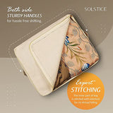 SOLSTICE Cotton Canvas Saree Covers with Zip (Set of 6) – Durable Wardrobe Storage for Women’s Dresses