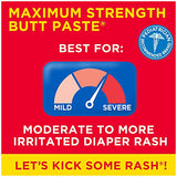 Boudreaux's Butt Paste Maximum Strength Diaper Rash Ointment - 4 Oz