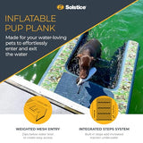 SOLSTICE Original Inflatable Pup Plank Pet Water Ramp for Boats & Pools