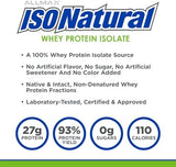 ALLMAX ISONatural Pure Whey Protein Isolate Powder, unflavored, 2 lbs - clean, fast-absorbing protein for muscle recovery and growth
