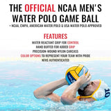 KAP7 K7 SEVEN HydroGrip Water Polo Ball - Size 4, Yellow (NCAA/NFHS Official)