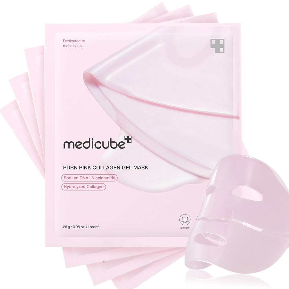 Medicube Salmon DNA PDRN Pink Collagen Jelly Gel Mask - 4 Packs