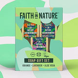 Faith In Nature Natural Handmade Soap Gift Set - 3 x 100g