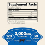 Nutricost Grass-Fed Beef Liver Capsules: 120 Capsules (750mg)