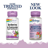 Berberine & Curcuma Supplement, 300mg Berberine HCI + 300mg Curcuma per Capsule, Supports Liver Health & Digestion
