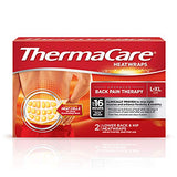ThermaCare Lower Back & Hip Heat Wraps - Effective Pain Therapy, L/XL Size