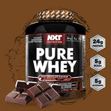NXT Nutrition Pure Whey 2.25kg - Hydrolyzed Whey Protein with Isolate & Concentrate - Muscle Growth Recovery 75 Servings Milk Chocolate