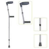 Dorra JL933L Anodized Aluminum Forearm Crutch with Movable Handgrip