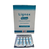 SPI Lignox 5% Lidocaine Cream (5-Tube Pack of 5g)