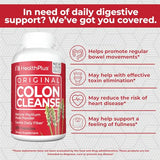Health Plus The Original Colon Cleanse Caps 625mg 200 Capsules - Advanced Digestive Support