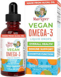 MaryRuth Organics Vegan Omega-3 Liquid Drops (Orange, 30ml) - Heart & Brain Health