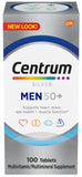 Centrum Silver Multivitamin for Men 50+, Multimineral Supplement - 100 Tablets